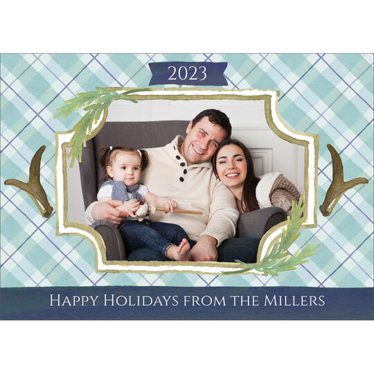 Mountain Lodge Holiday Photo Cards